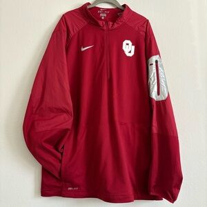 Nike Oklahoma Sooners Quarter-Zip Pullover - size xl